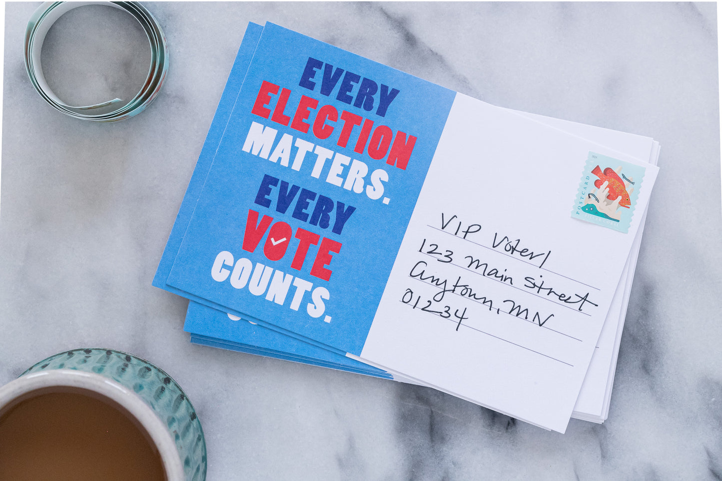 *Bulk Orders* Every Election Matters Blank 4x6 Voter Postcards