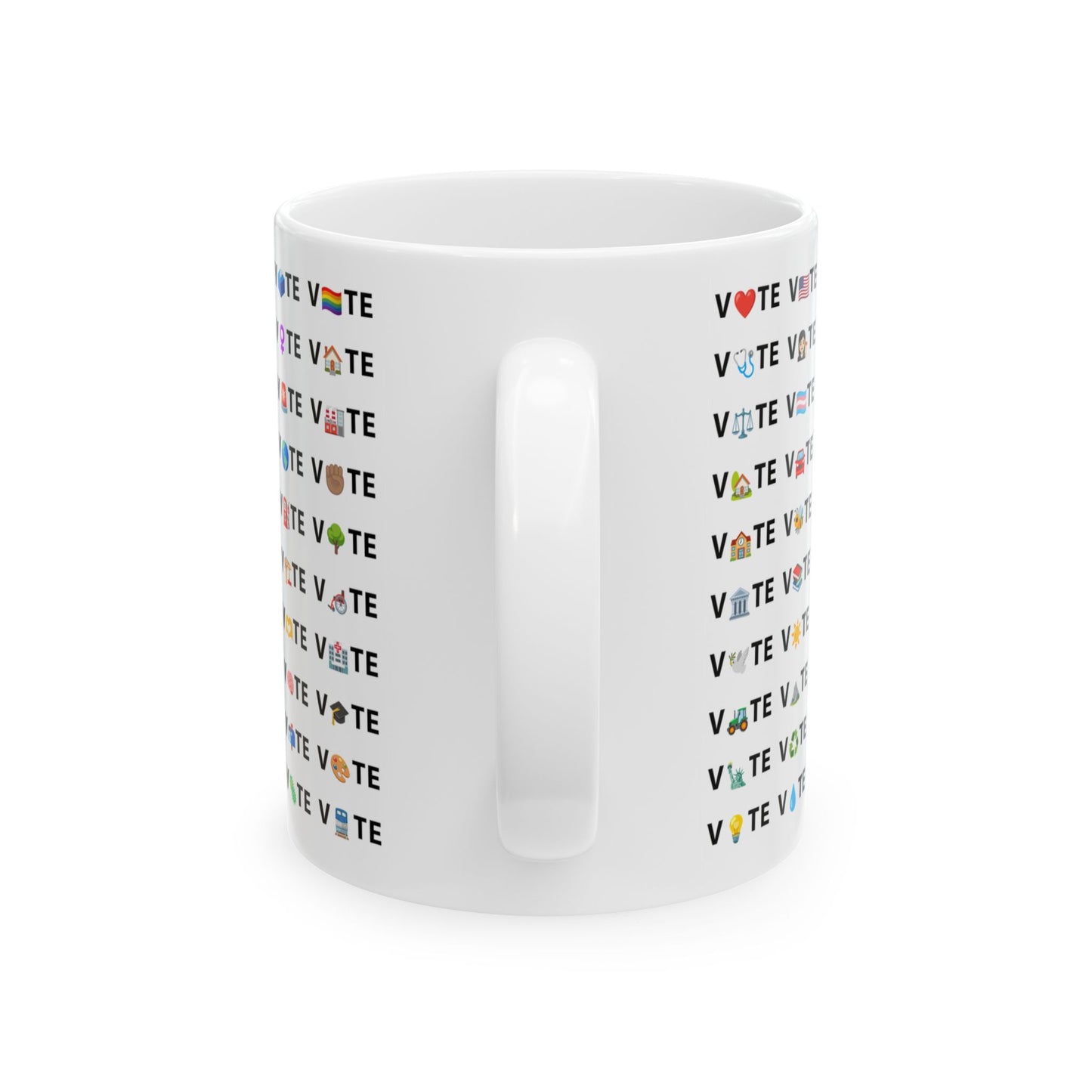 Vote Emoji Mug - Democracy Coffee Mug