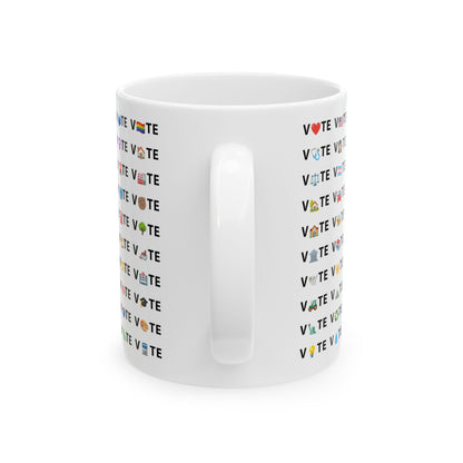 Vote Emoji Mug - Democracy Coffee Mug
