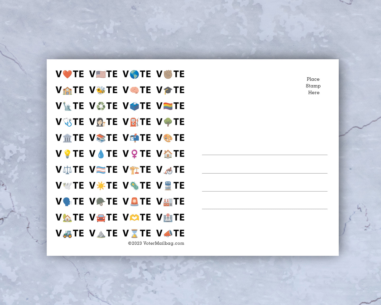 Voter Postcard Variety Pack (125 Pack)