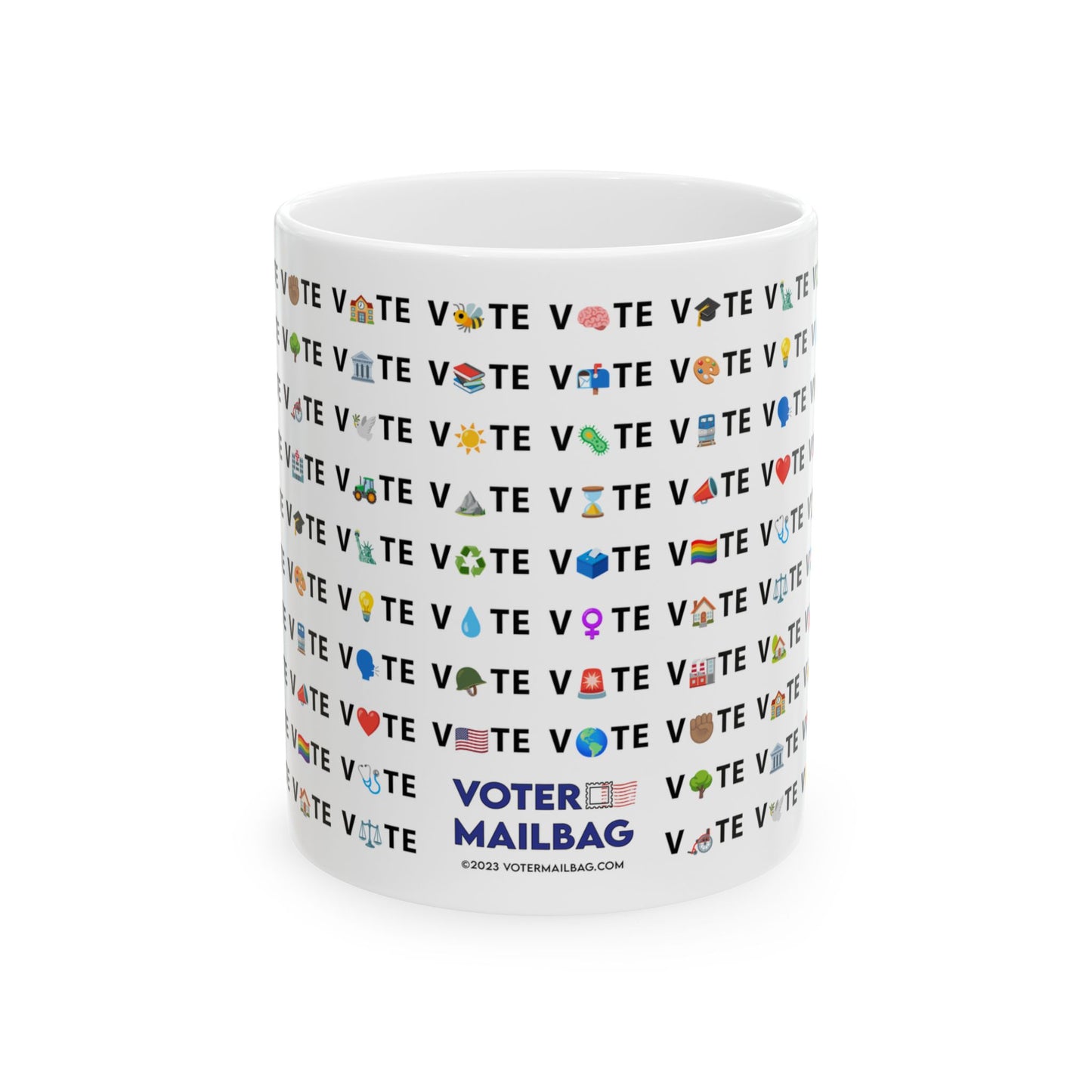 Vote Emoji Mug - Democracy Coffee Mug