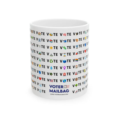 Vote Emoji Mug - Democracy Coffee Mug