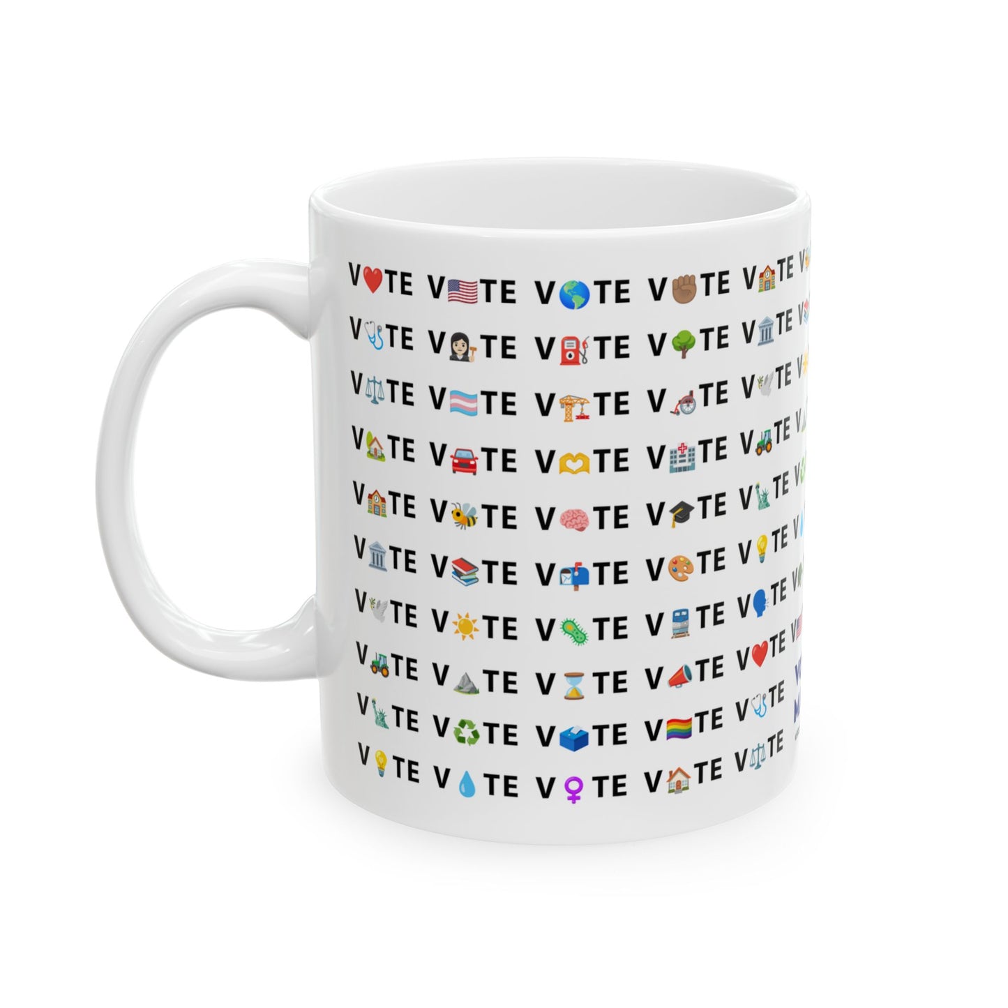 Vote Emoji Mug - Democracy Coffee Mug