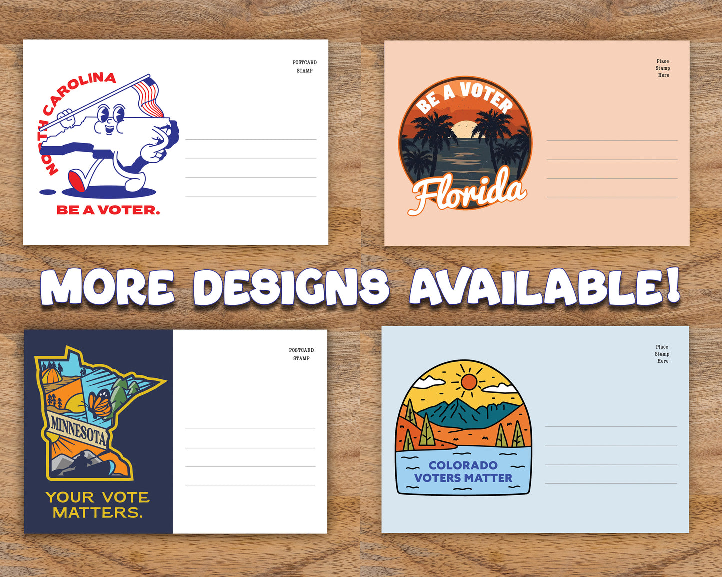 California Voter Postcards - Blank 4x6 Voter Postcards