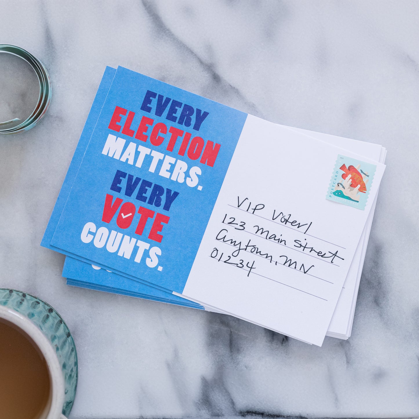 Every Election Matters Blank 4x6 Voter Postcards