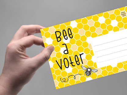 Bee A Voter – Blank 4x6 Voter Postcards | Voter Mailbag