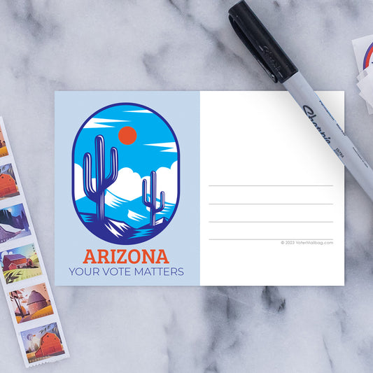 Arizona Voter Postcards - Blank 4x6 Voter Postcards