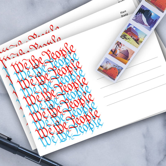 We The People 4x6 Postcards