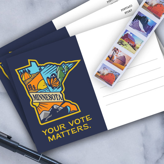 Minnesota Voter Postcards - Blank 4x6 Voter Postcards