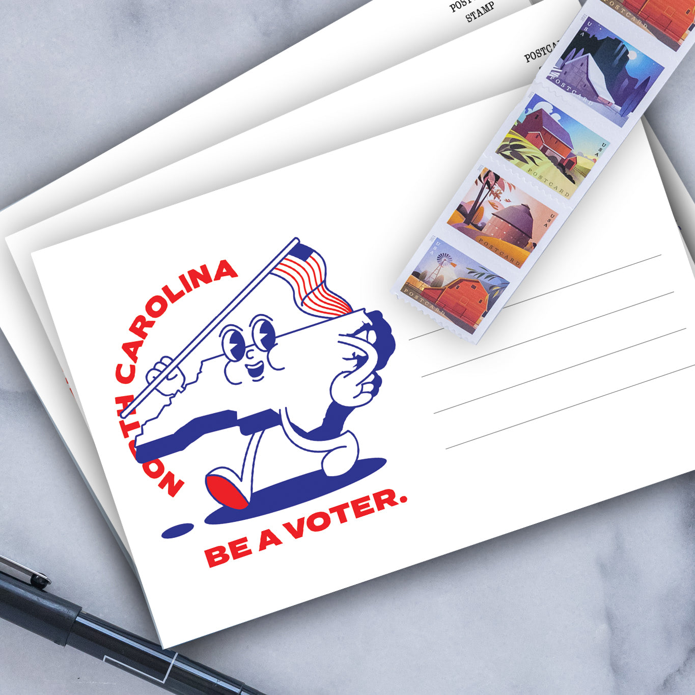 North Carolina Voter Postcards - Blank 4x6 Voter Postcards