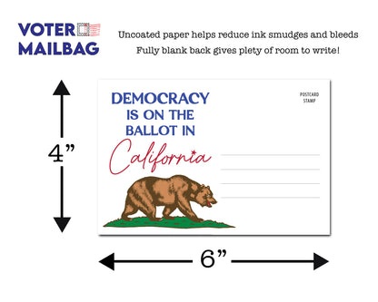 California Voter Postcards - Blank 4x6 Voter Postcards