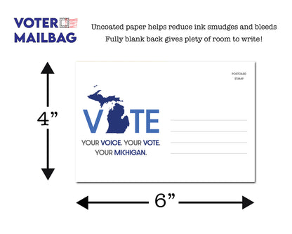 *LAST CALL* Michigan Voter Postcards - Blank 4x6 Voter Postcards