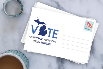 *LAST CALL* Michigan Voter Postcards - Blank 4x6 Voter Postcards