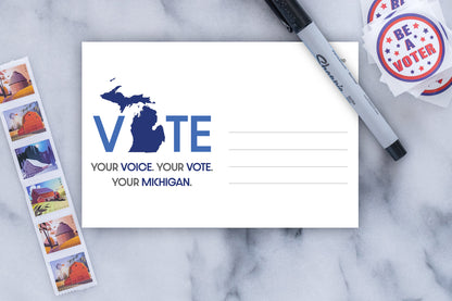 *LAST CALL* Michigan Voter Postcards - Blank 4x6 Voter Postcards