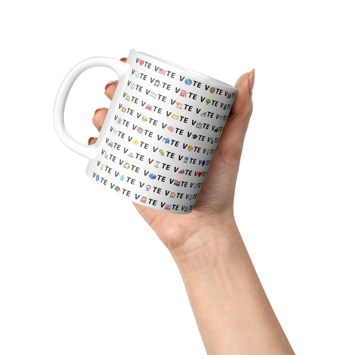 Vote_Emoji_Mug_-_Democracy_Coffee_Mug_Lifestyle_Raised_Hand_LH_Mockup.png_16433475